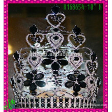 Novo design por atacado, coroa de tiara de strass por atacado